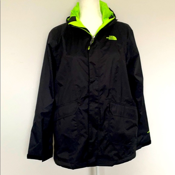 North Face Boys Black Waterproof Jacket XL